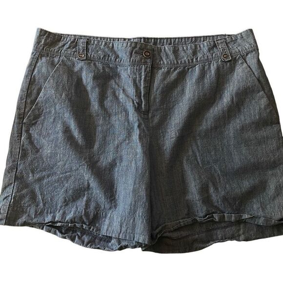 Isaac Mizrahi shorts blue size 16 women’s - Picture 1 of 6
